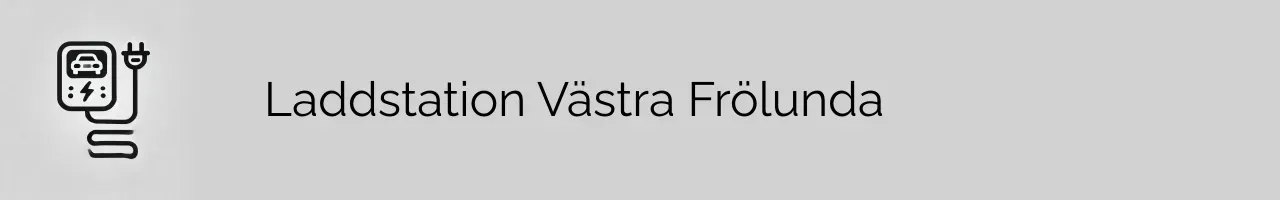 Laddstation Västra Frölunda